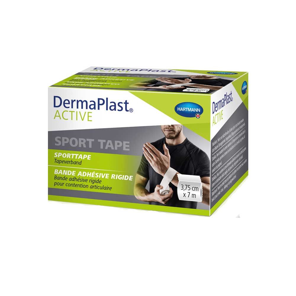 Hartmann DermaPlast ACTIVE Sport Tape, unelastisch, weiß; Packung 3,75 cm x 7 m