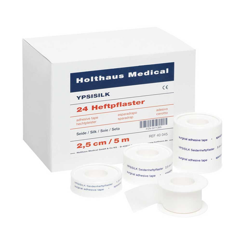 Heftpflasterrollen-Set YPSISILK ohne Schutzring, 2,5 cm / 5 m