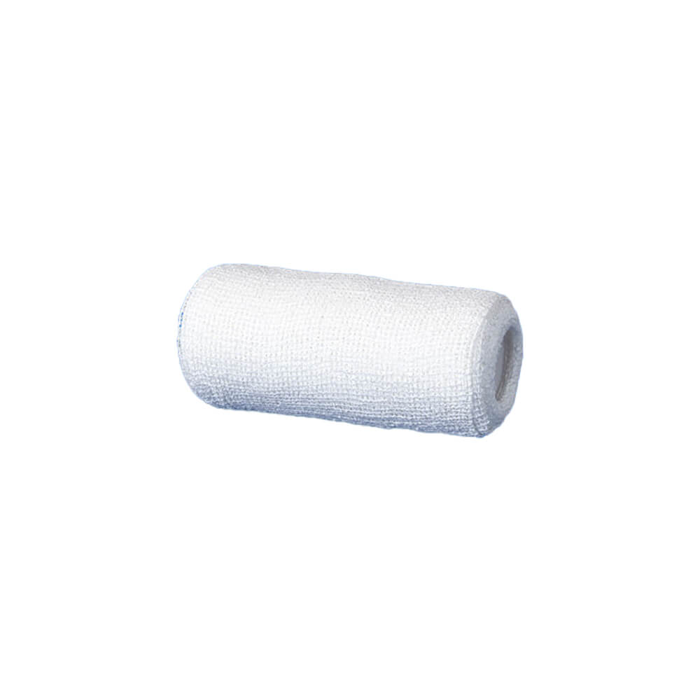 Zinkleimbinde-Rolle aus weißlich hellem Vlies, längselastisch