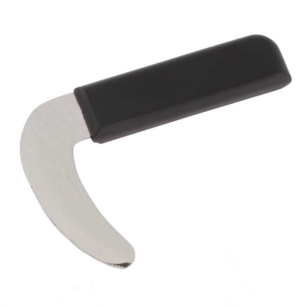 Behrend Wiegemesser Select mit gebogenem Edelstahlblatt und schwarzem ergonomischem Kunststoffgriff