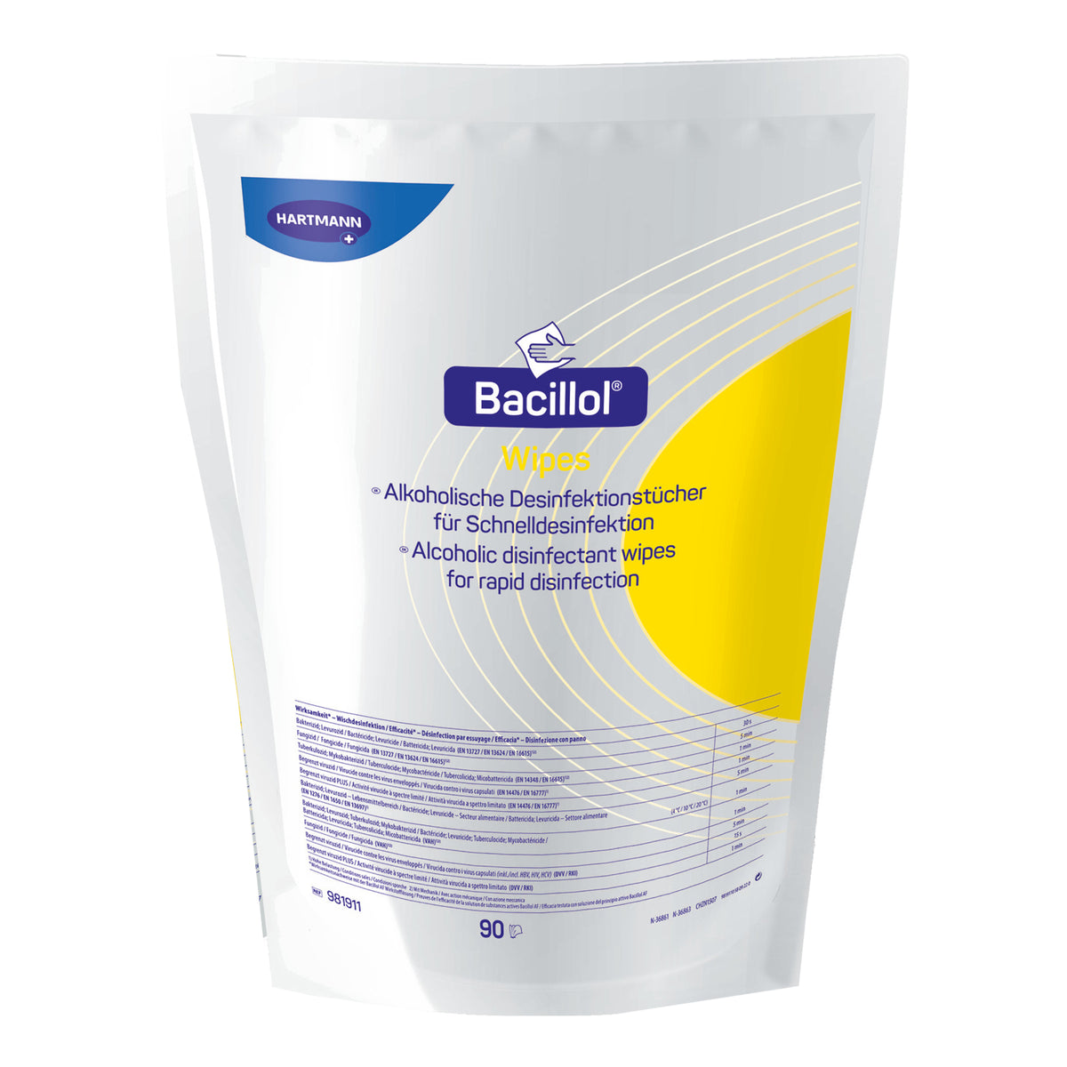 Bacillol Wipes Nachfüllpackung mit 90 Desinfektionstüchern