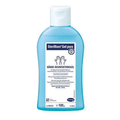 Sterillium® Gel pure Händedesinfektionsgel, blaue Flasche, parfümfrei, 100 ml, Schraubdeckel