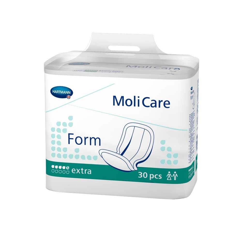 Inkontinenzvorlagen MoliCare Form „extra“, 30 Stk., mit Tragegriff