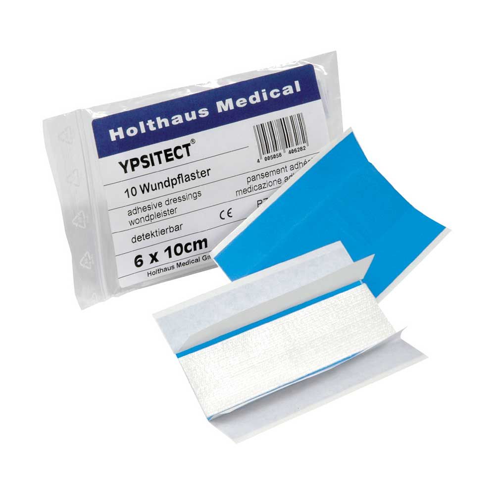 Holthaus Medical YPSITECT Heftpflaster, wasserfeste Wundauflage, 6×10 cm, 10 Stück