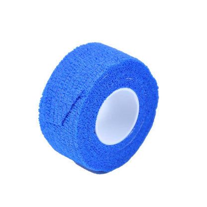 Kohäsives Fingertape, blau mit Klebe-Kern, 2,5 cm x 4,5 m