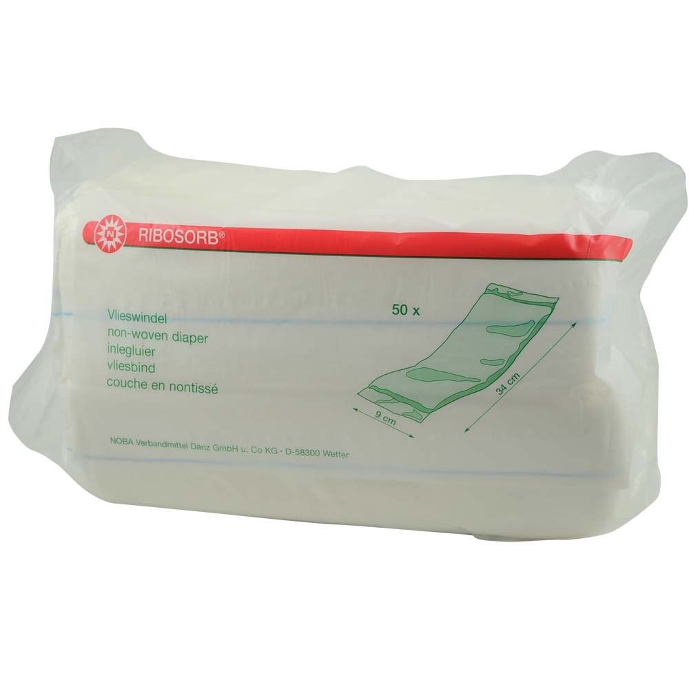 Noba Vlieswindel RIBOSORB® normal, Vlieswindeln im Beutel, 50 Stück
