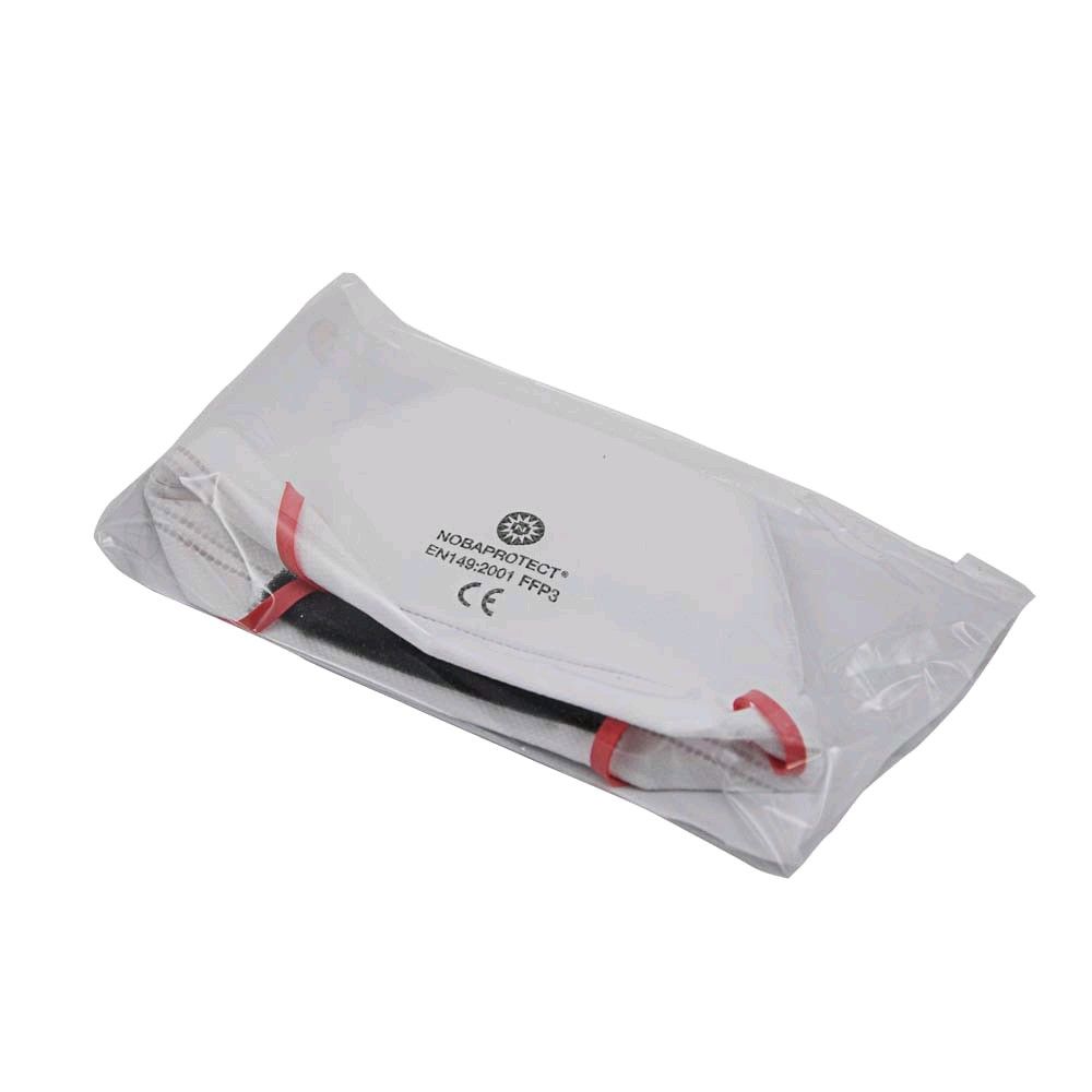 NOBAPROTECT® FFP3 Atemschutzmaske ohne Ventil, gefaltet in Folie