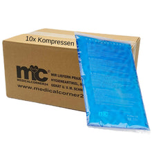 Kalt-Warm-Gel-Kompressen-Set: blaue Kompresse in Folienbeutel und Kartonpackung