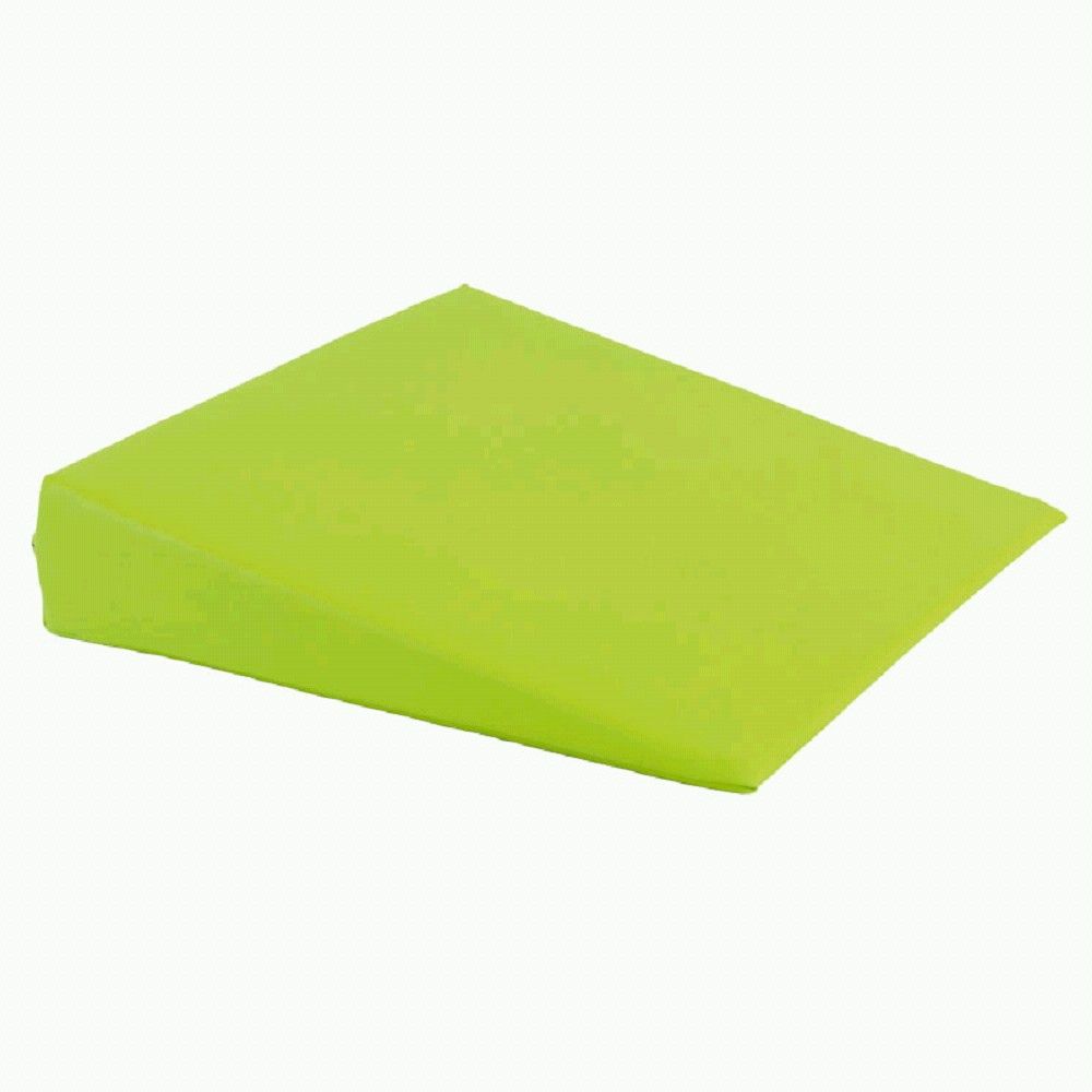 Sitzkeilkissen aus Kunstleder, eckig, grün