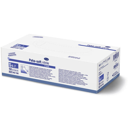 Nitrilhandschuhe-Karton Peha-soft Nitril fino, Größe S 6–7