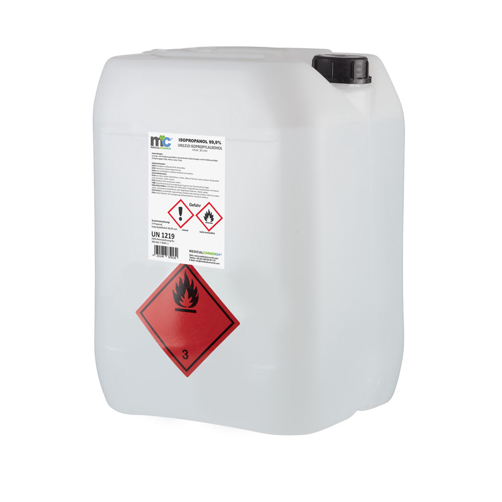 Isopropanol 99,9 % Kunststoffkanister mit Schraubdeckel und Aufklebern