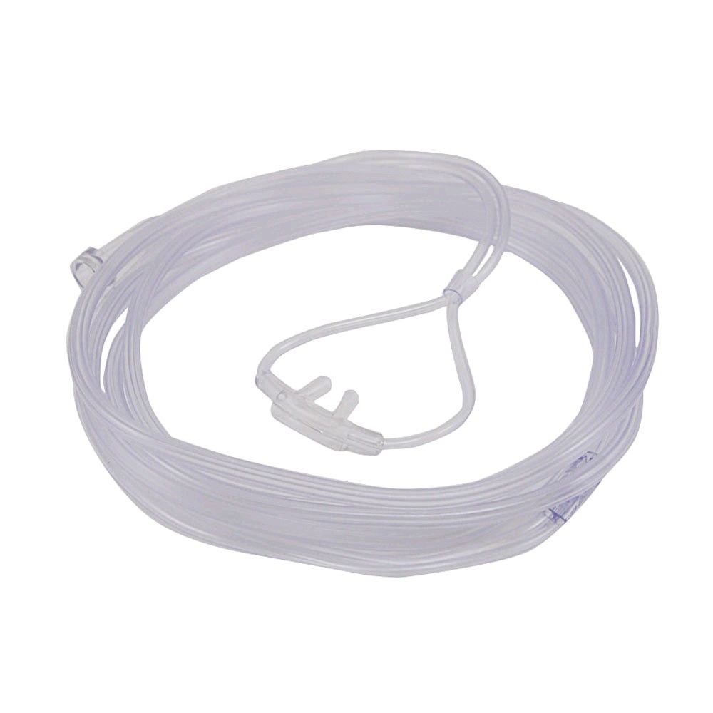 Sauerstoffbrille mit Schlauch, Ringform, Anschluss am Schlauch sichtbar