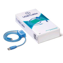 USB-Kabel für CONTOUR Blutzuckermessgeräte, blau, mit Bayer-Verpackung