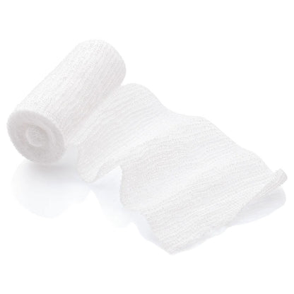 Elastische Fixierbinde Peha-crepp von Hartmann, weiß, aufgerollt