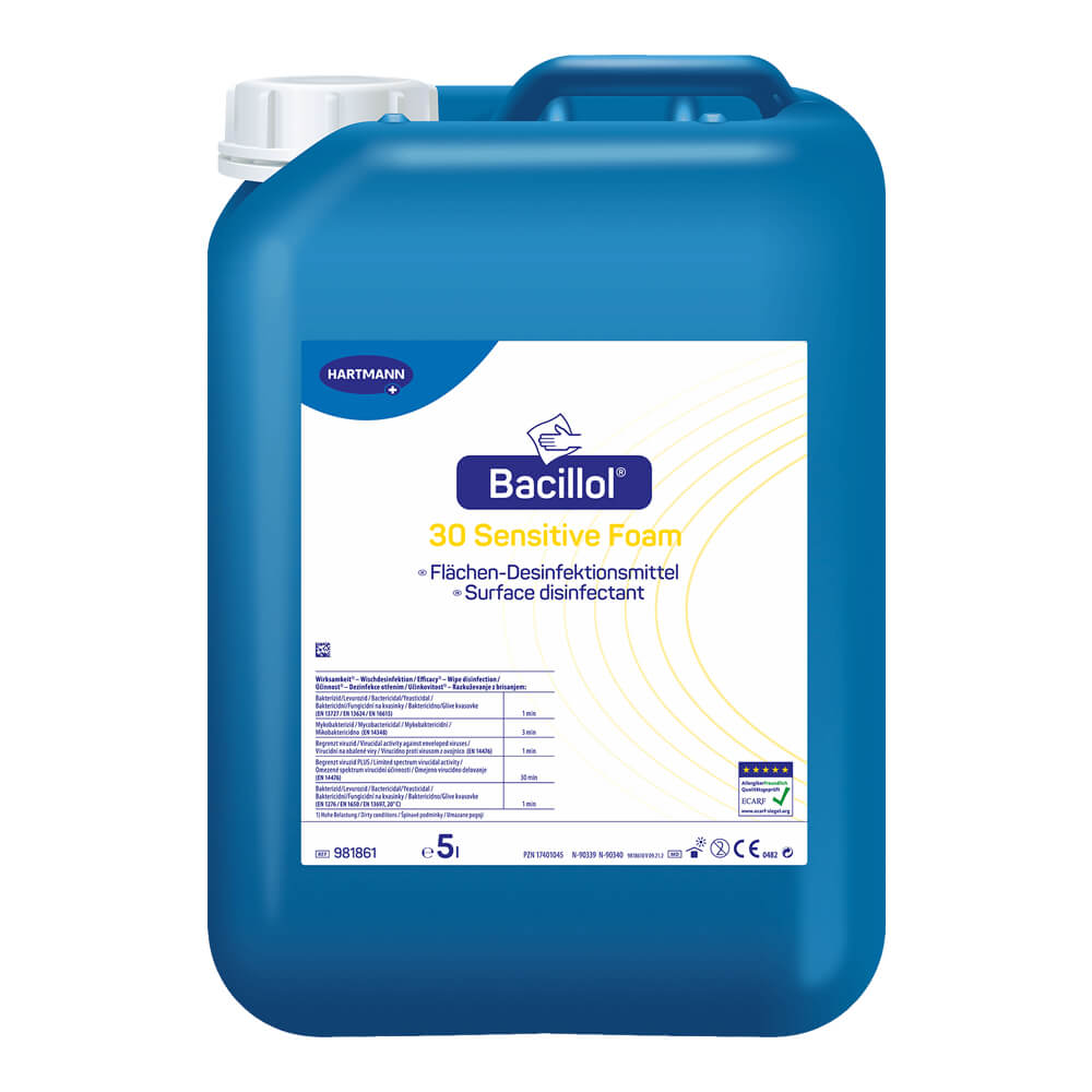 Bacillol® 30 Sensitive Foam gebrauchsfertiges Flächendesinfektionsmittel, Kanister
