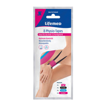 Lifemed Physiotapes Packung für Knie- und Handgelenk, 8 Stück