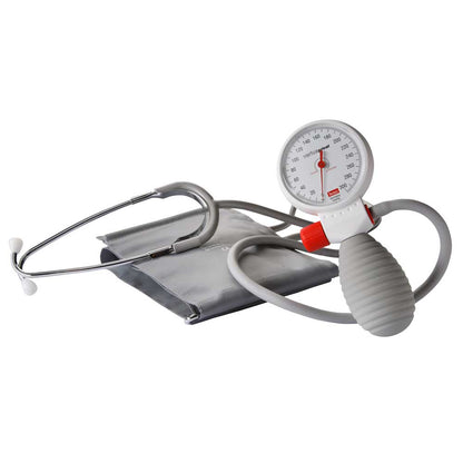 Boso klassisches Blutdruckmessgerät mit Manschette, Stethoskop und Manometer