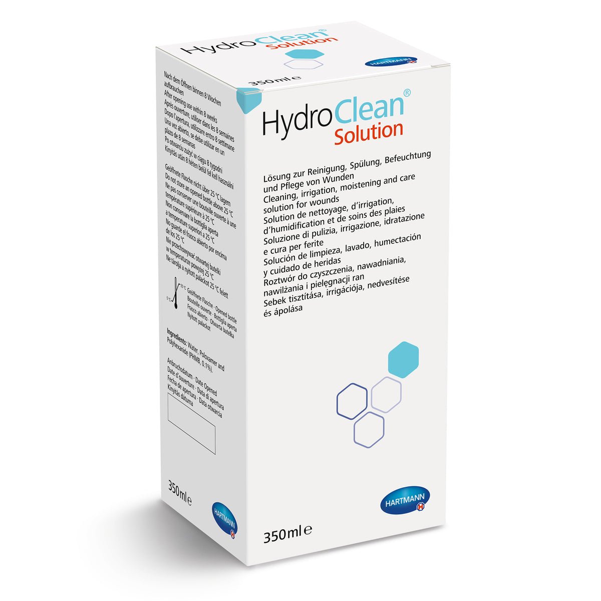 Hartmann HydroClean Wundpflegelösung in Kartonpackung, 350 ml