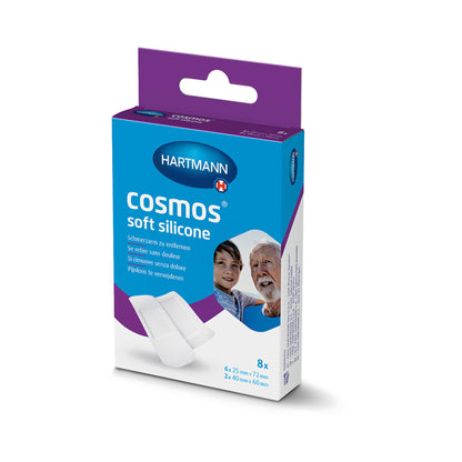 Hartmann Cosmos® Soft-Silicone Pflasterstrips, 8 Stück, Packung