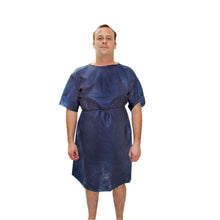 Hartmann Foliodress® Schutzkittel in Blau mit kurzen Ärmeln und Bindegürtel
