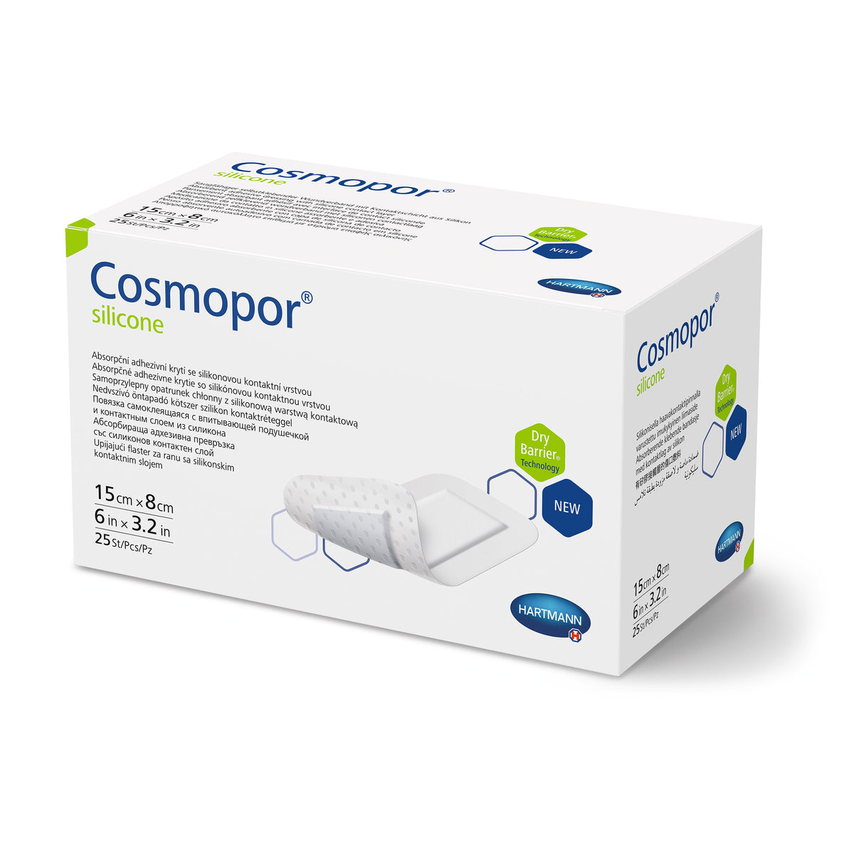 Hartmann Cosmopor® Silikon Wundschnellverband 15 x 8 cm, 25 St.