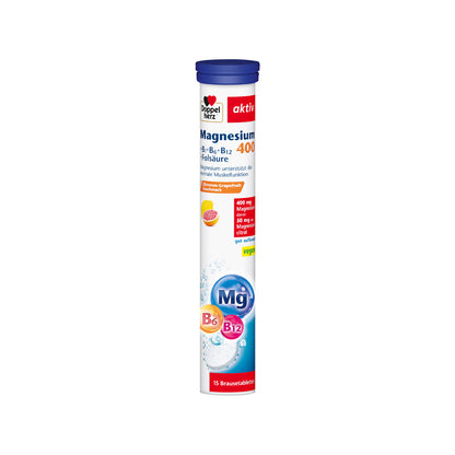 Doppelherz aktiv Magnesium 400 Brausetabletten-Röhrchen, 15 Stück
