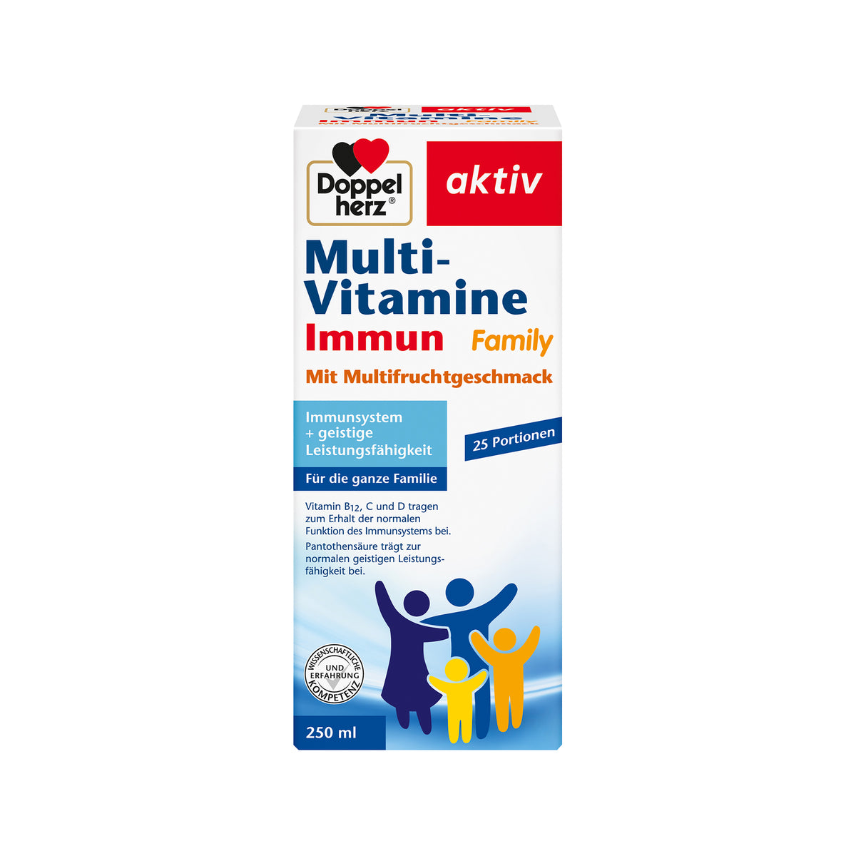 Multi-Vitamine Immun Family Saft 250 ml von Doppelherz aktiv, Vorderseite