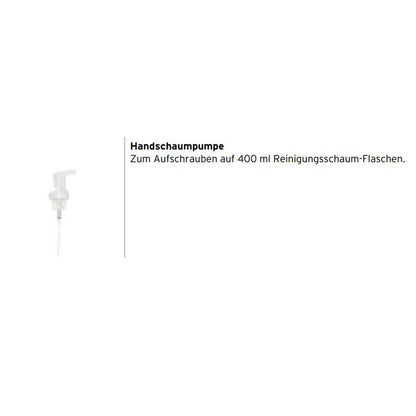 Ecolab Handschaumpumpe zum Aufschrauben auf 400 ml Flaschen, weiß