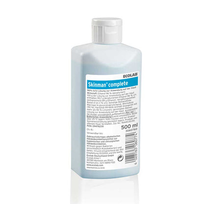 Ecolab Skinman complete Händedesinfektion, Flasche mit 500 ml Inhalt