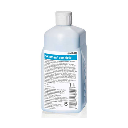 Ecolab Skinman complete Händedesinfektion, Flasche mit 1 L Inhalt