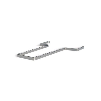Aluminium-Instrumenteneinsatz für 8 Instrumente, metallene Halter mit Zackenprofil