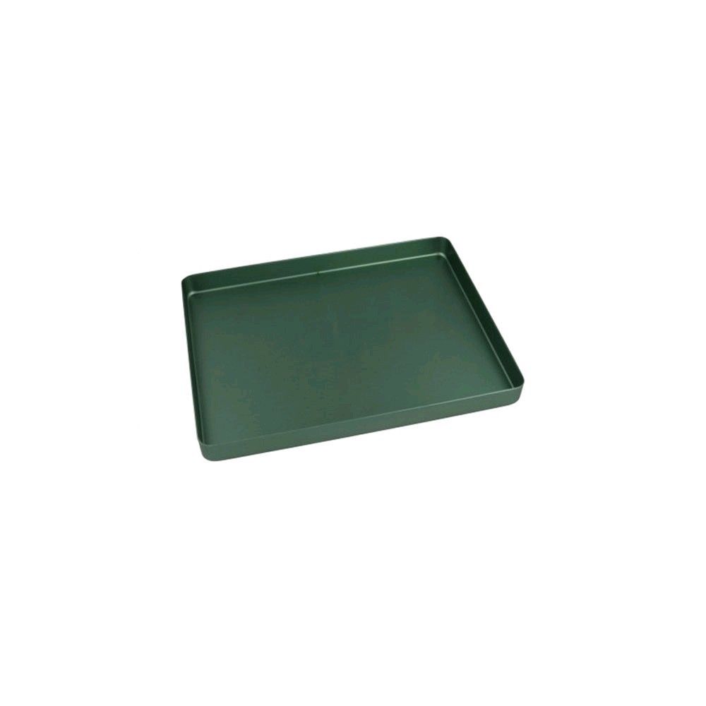 Euronda Mini-Tablett-Boden aus Aluminium, grün, glatt und ungelocht