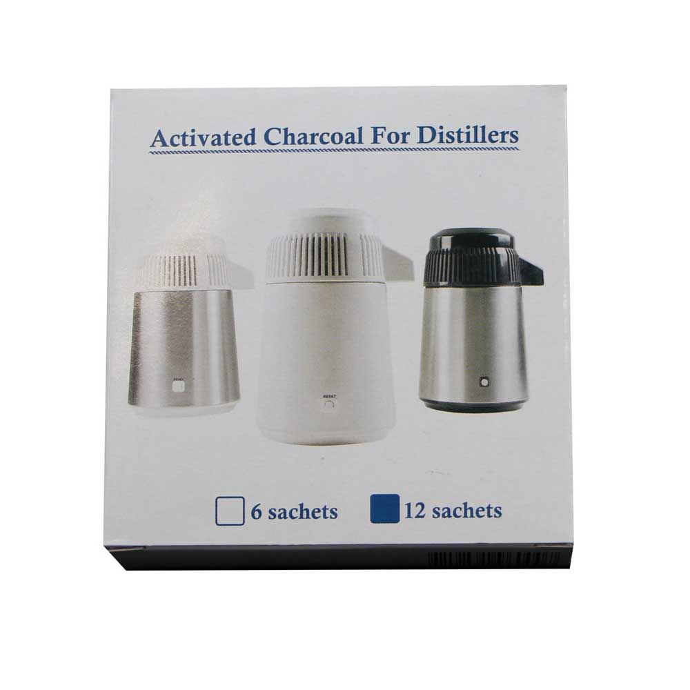 Aktivkohlefilter-Beutel für Destilliergerät, 12 Stück in Verpackung