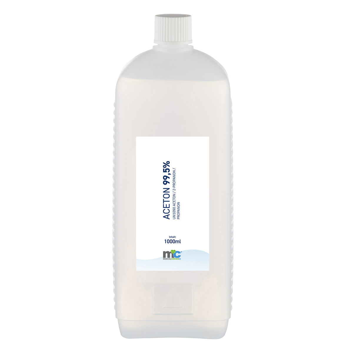 Aceton-Lösungsmittel 1.000 ml in aufrechter Flasche mit Etikett