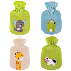 Bouillotte pour enfants à motifs animaliers