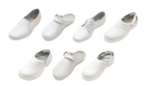 Différentes chaussures de travail médicales