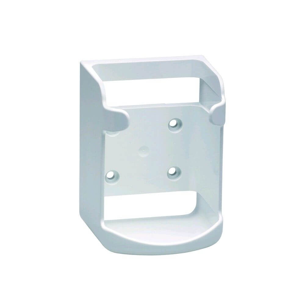 Una vista detallada del soporte de pared schülke para dispensadores Jumbo