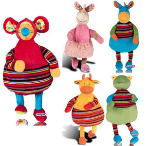 Bouillotte peluche colorée