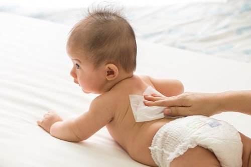 Einwegwaschlappen sind auch f&uuml;r Babys geeignet