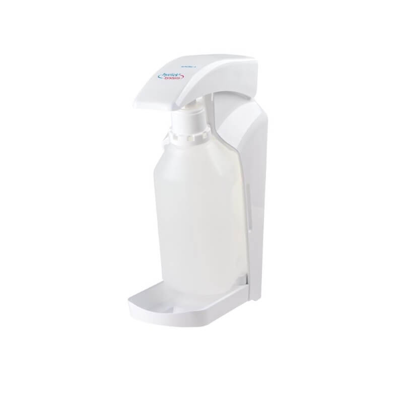 La vista detallada muestra el dispensador schülke® hyclick